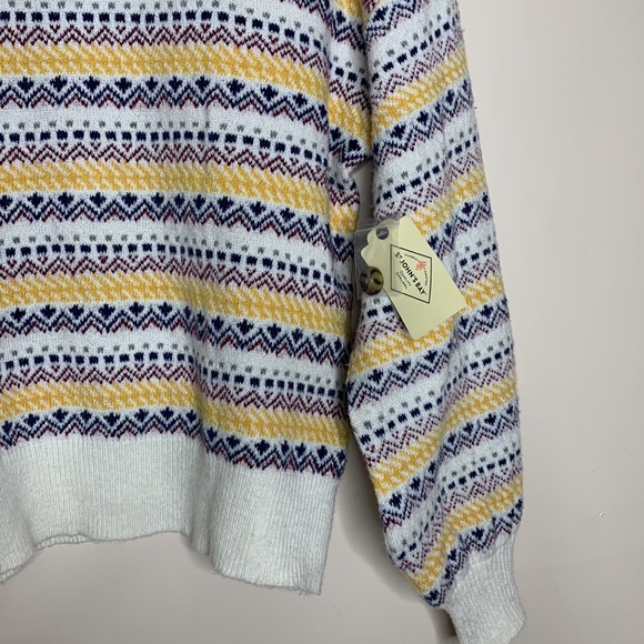 ST John’s Bay | High Neck Button Back Multi Colored Sweater NWT Fall Fashion MED - Picture 3 of 11